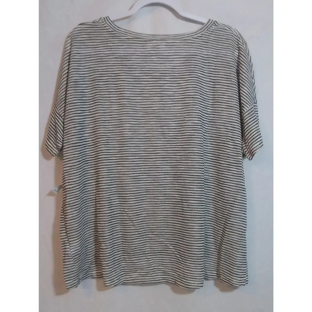 Old Navy Oversized Striped Scoop Neck Lightweight Knit Top Size S